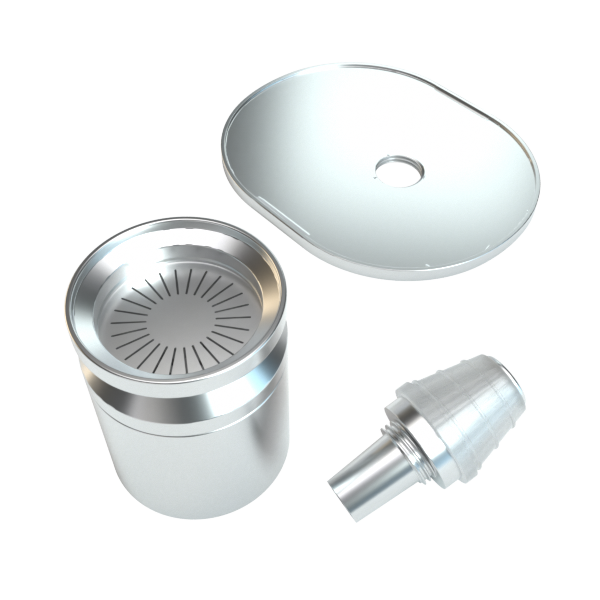 Stündenglass Polished Silver Infusion Chamber Assembly - Premium Kit