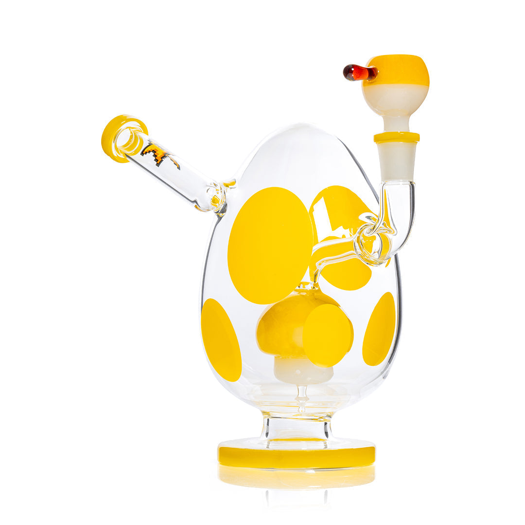 HEMPER Spotted Egg XL Bong | 9" Glass Water Pipe with Egg Design