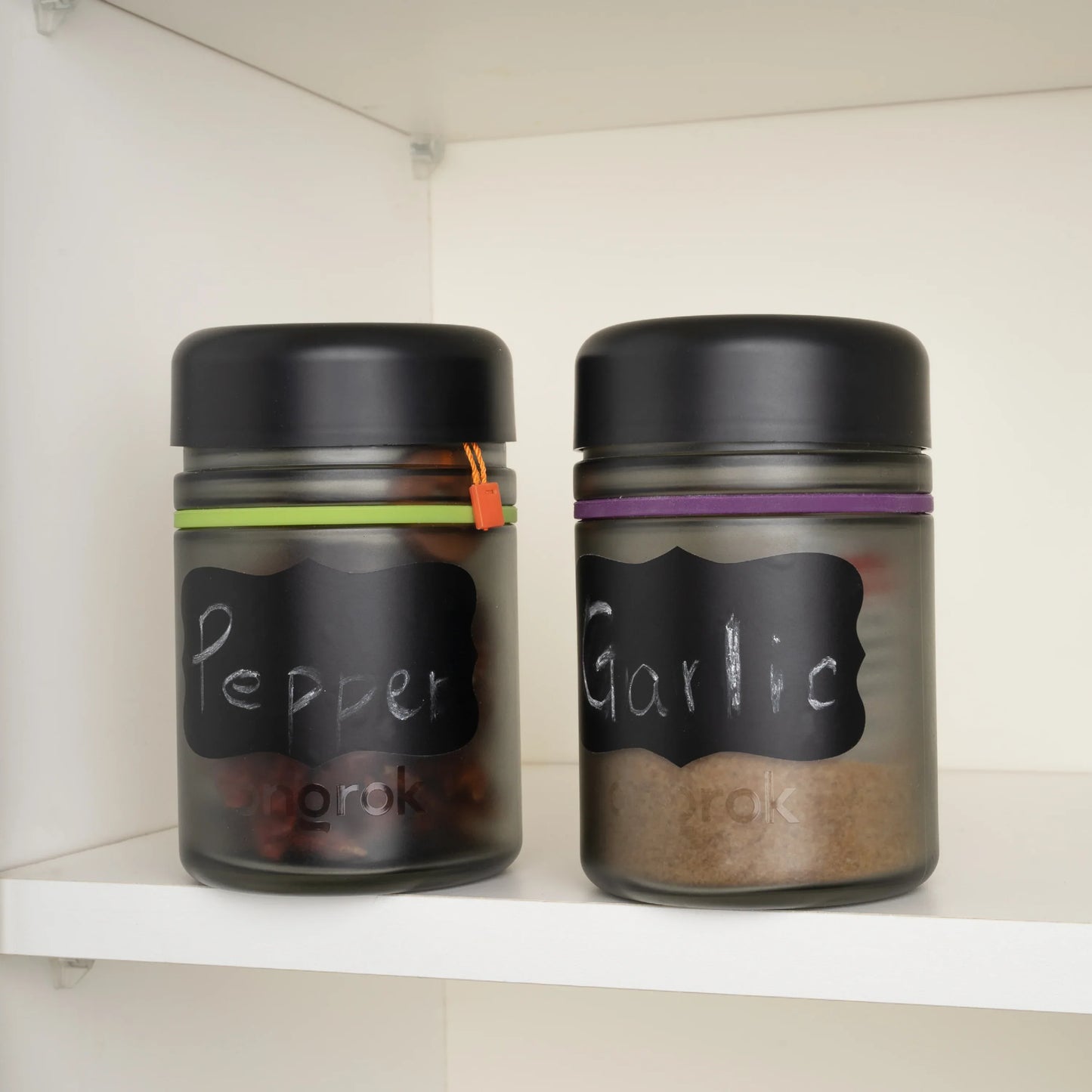 Ongrok 500ml Child Resistant Jars 2 Pack - Airtight Glass Storage - We The People