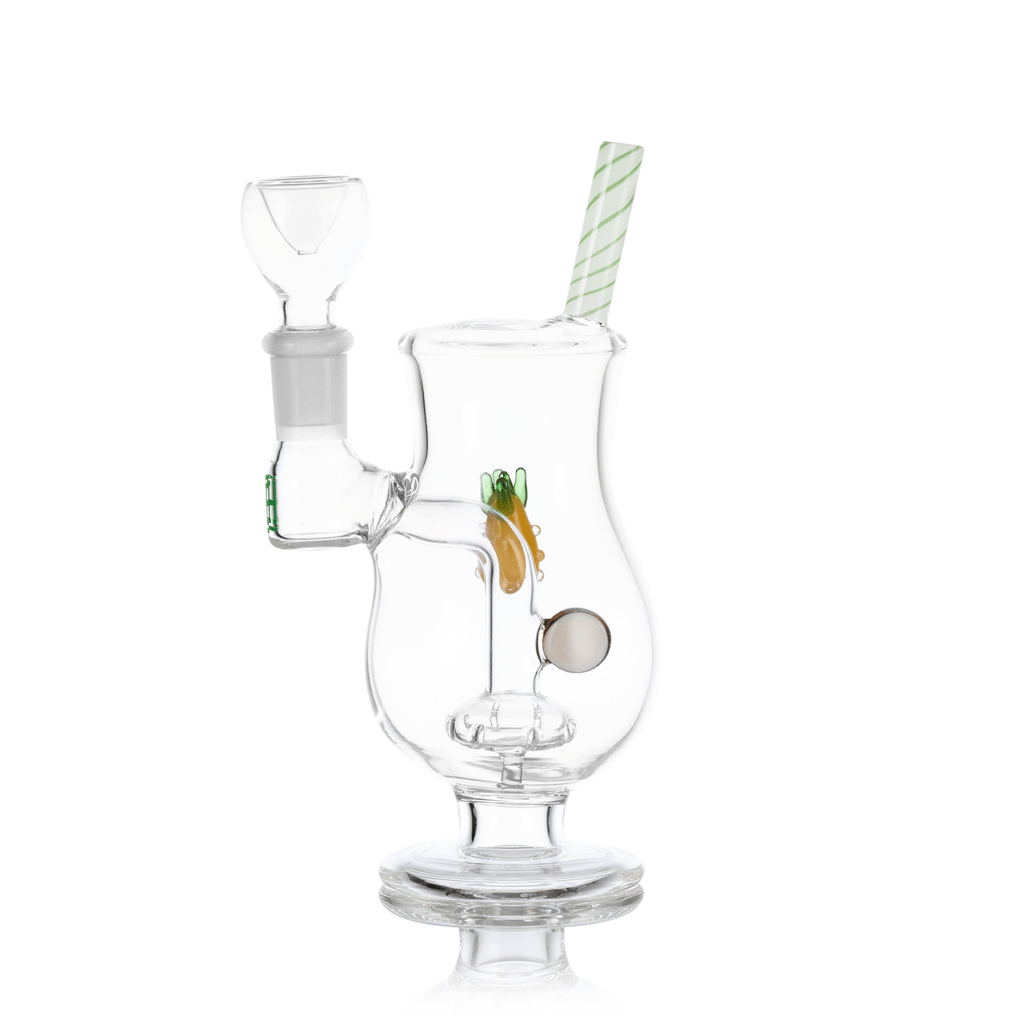 HEMPER Pina Colada Bong | 6" Glass Water Pipe with Tropical Design