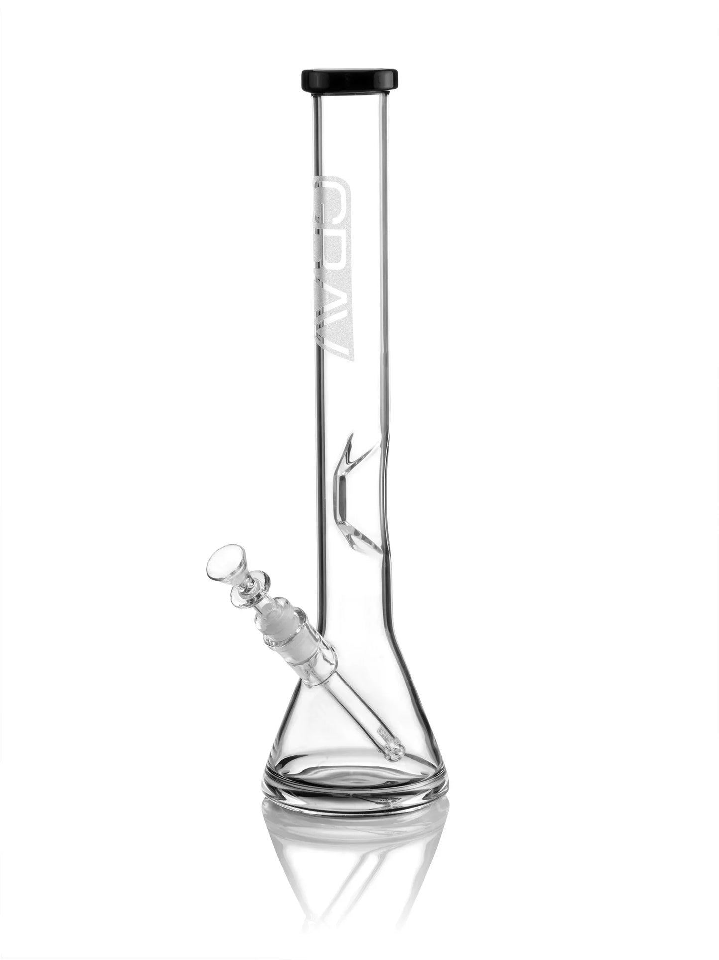GRAV Large Black Accent Beaker Base Water Pipe | 16" | 14mm | Ice Catcher - We The People