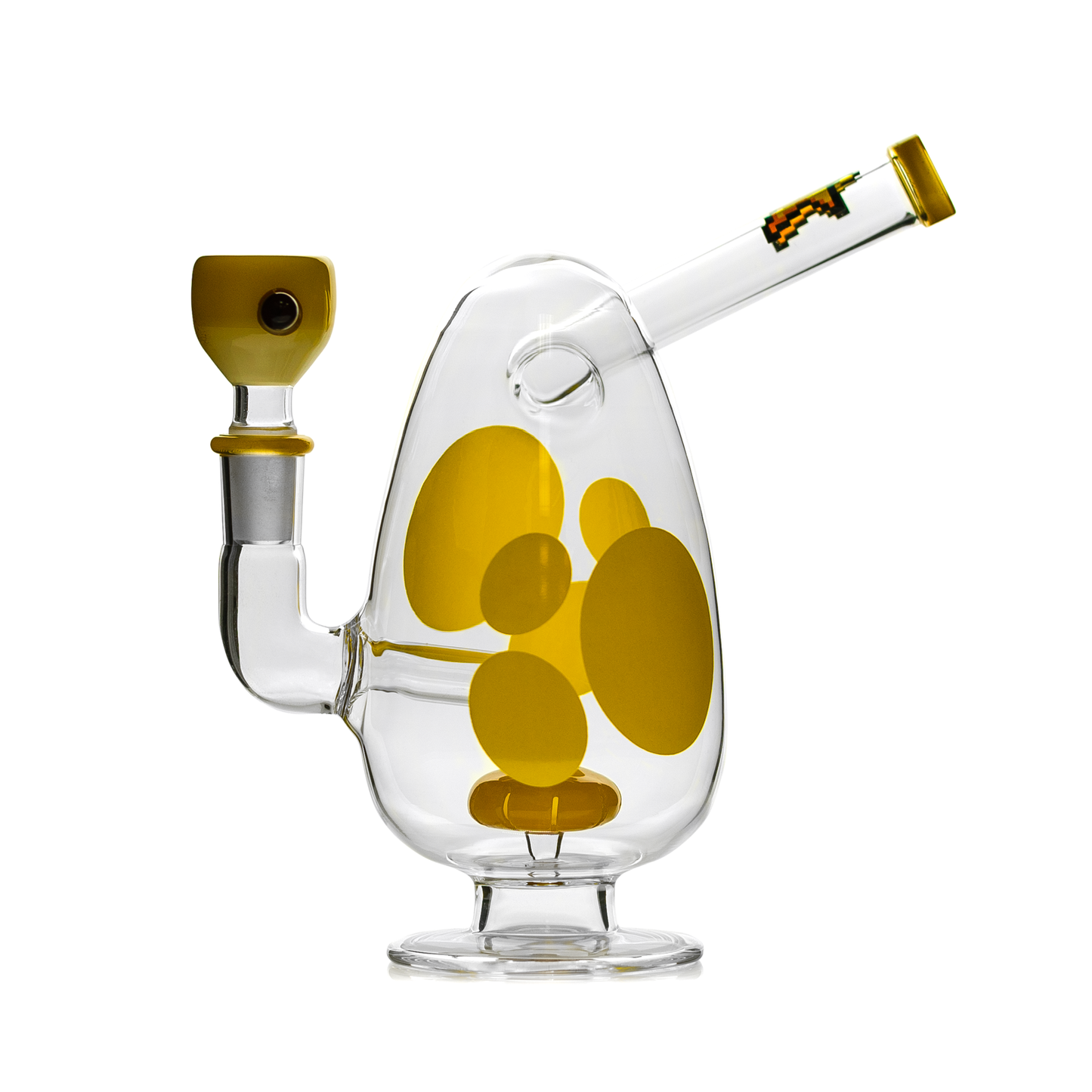 HEMPER Spotted Egg Bong | 7" Glass Water Pipe with Egg Design