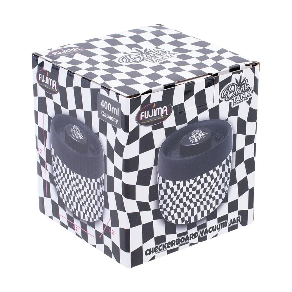 Fujima Dank Tank Vacuum Glass Jar - 4.2" / Checkerboard - We The People