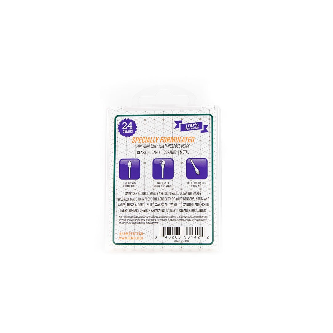 HEMPER Tech Snapcap Alcohol Swabs | Cleaning Swabs