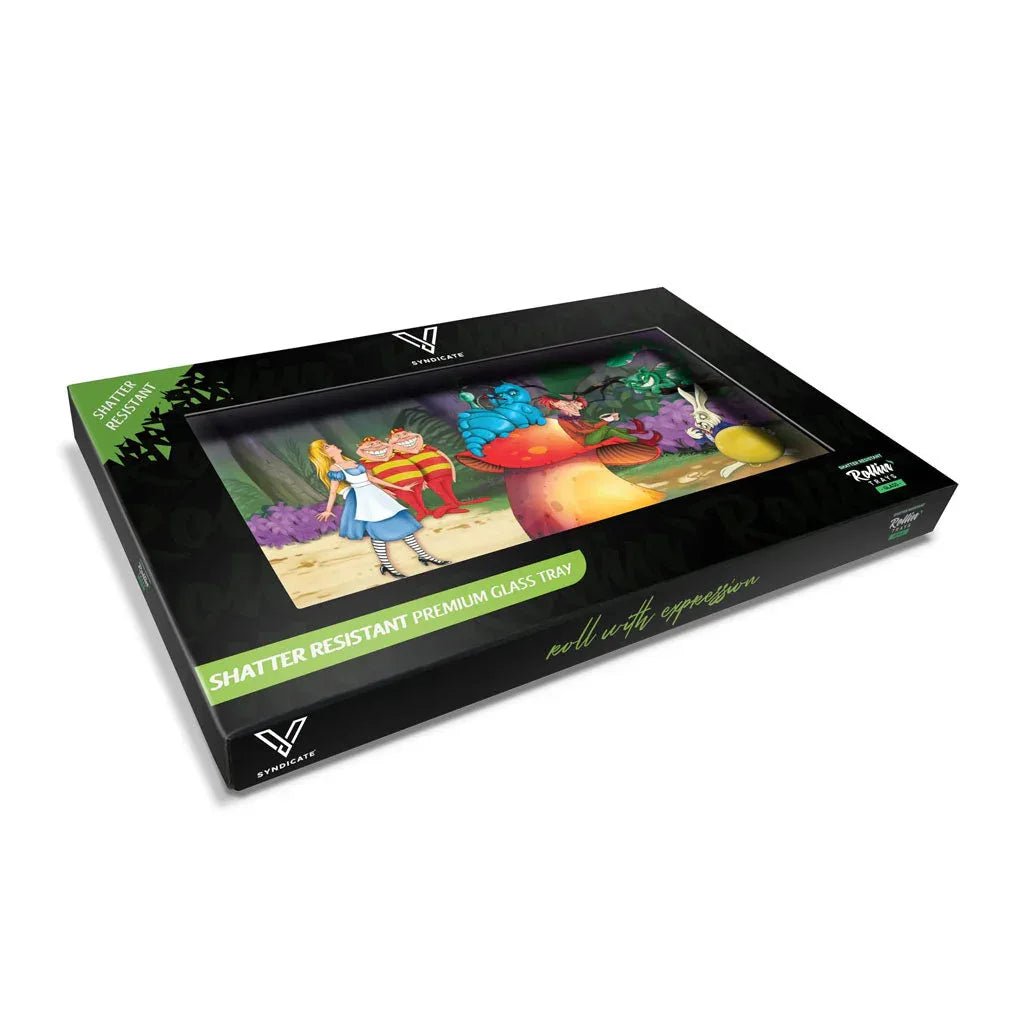 Alice Mushroom Glass Rolling Tray | Psychedelic Design - We The People