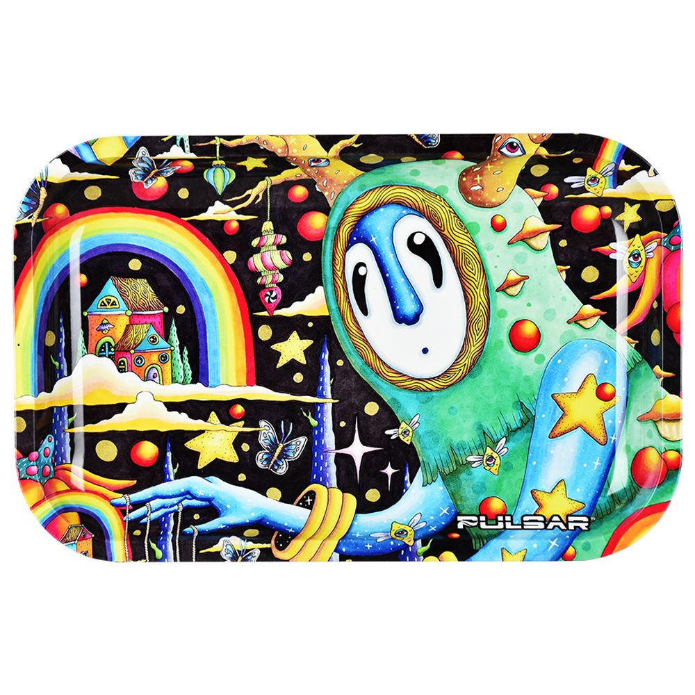 Pulsar Metal Rolling Tray - The World Was Mad 11x7