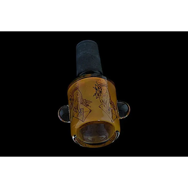 Black Base Fume Glass Bowl 14mm | Premium Fume Glass - We The People