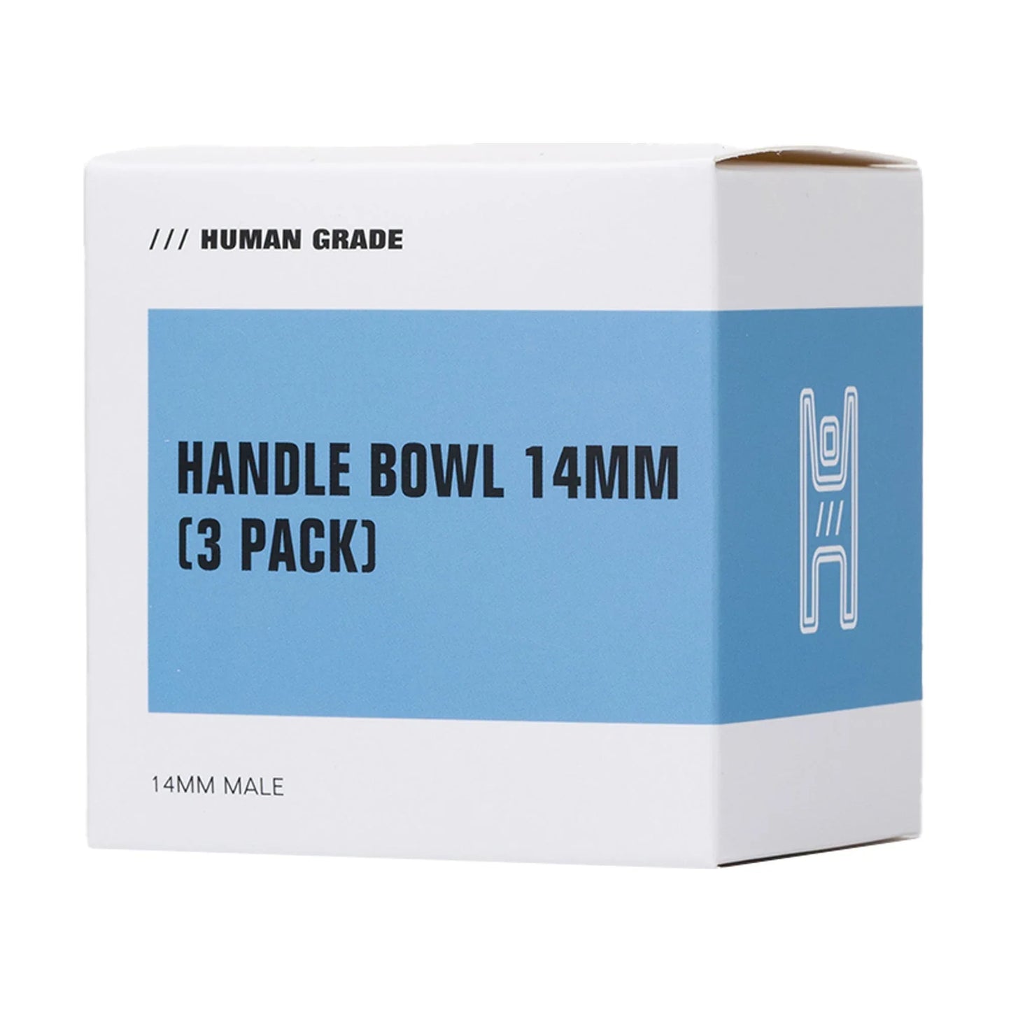 Human Grade Handle Bowl 3-Pack | 14mm Glass Bowls with Side Handles - We The People