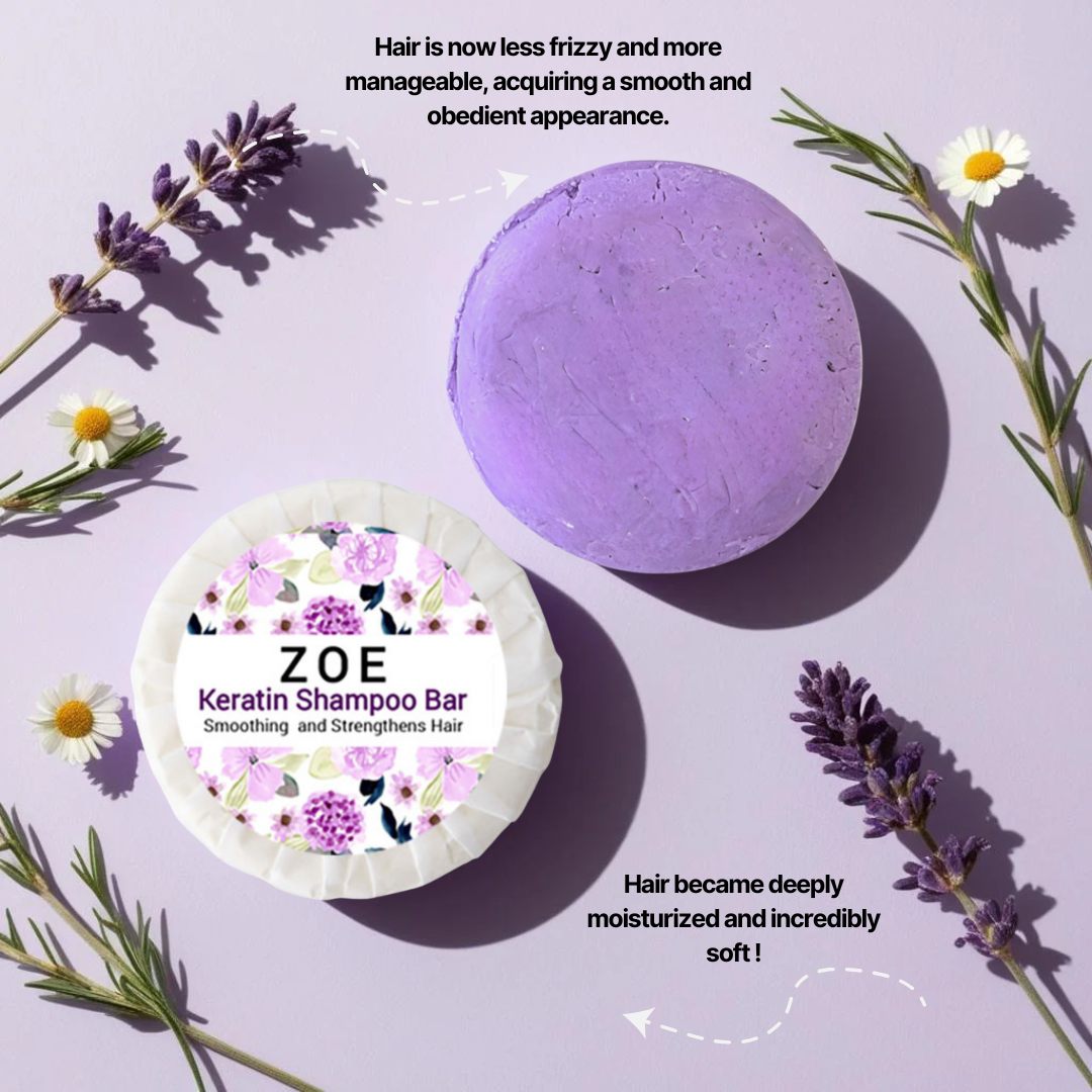Zoe Keratin Smoothing Shampoo Bar-4