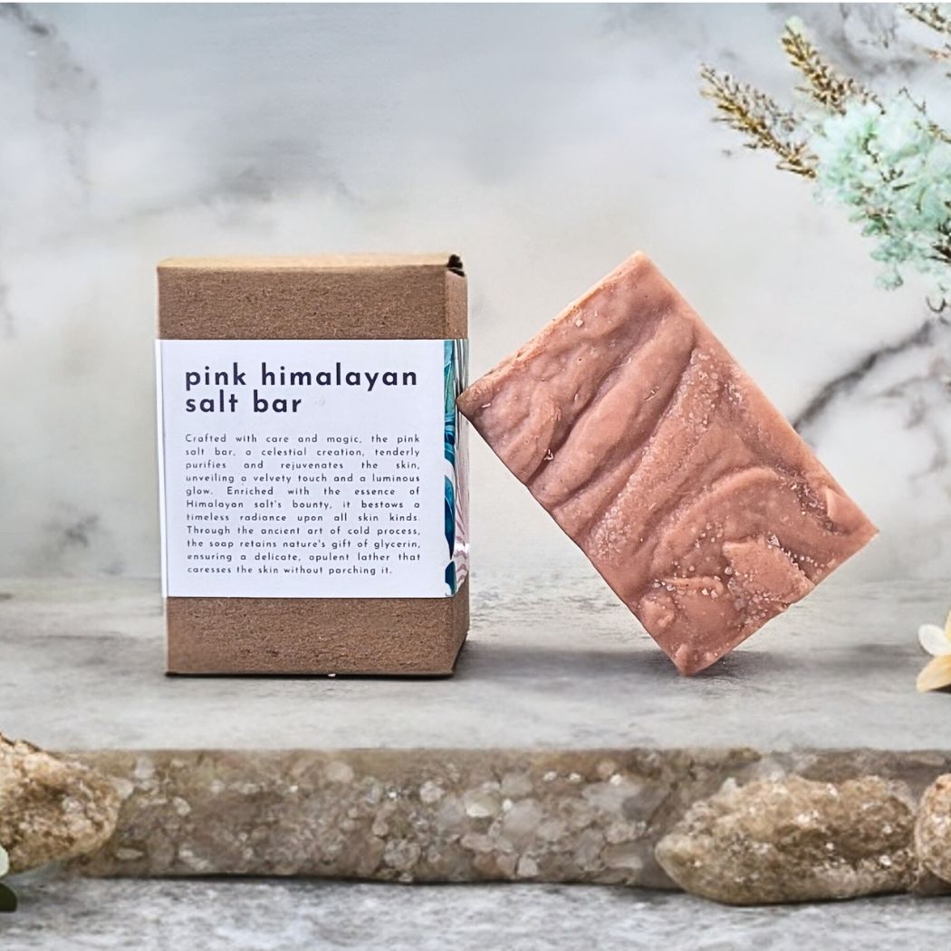 Pink Himalayan Salt and Shea Soap, Cold Process-3