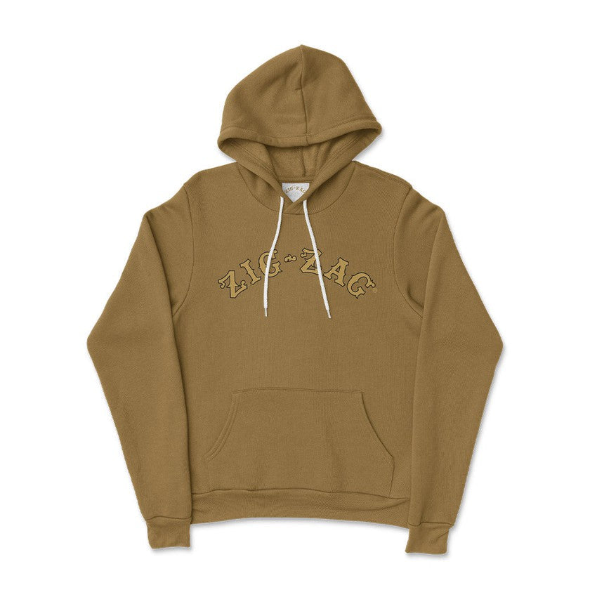 Zig-Zag Unisex Text Logo Hoodie - Dessert - Various Sizes - 1 Count-0