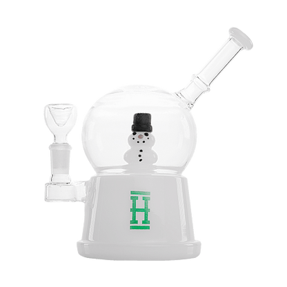 HEMPER Snow Globe XL Bong | Large Glass Water Pipe with Winter Design