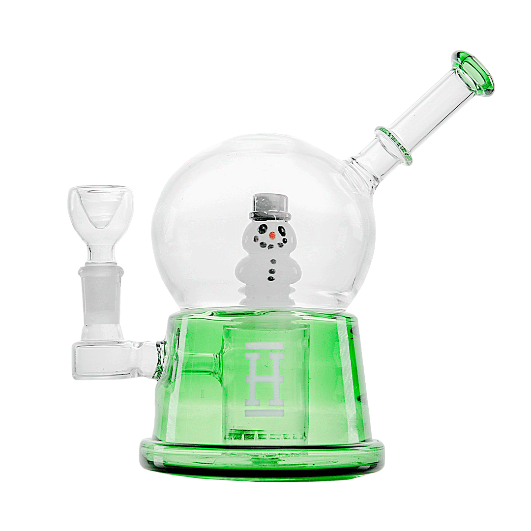 HEMPER Snow Globe XL Bong | Large Glass Water Pipe with Winter Design