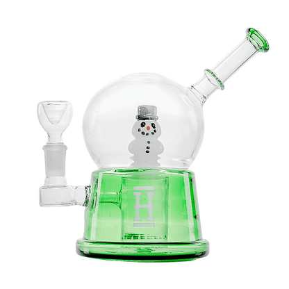 HEMPER Snow Globe XL Bong | Large Glass Water Pipe with Winter Design