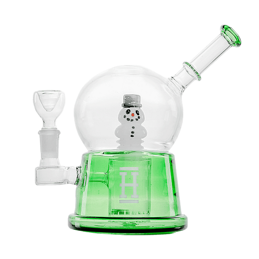 HEMPER Snow Globe XL Bong | Large Glass Water Pipe with Winter Design