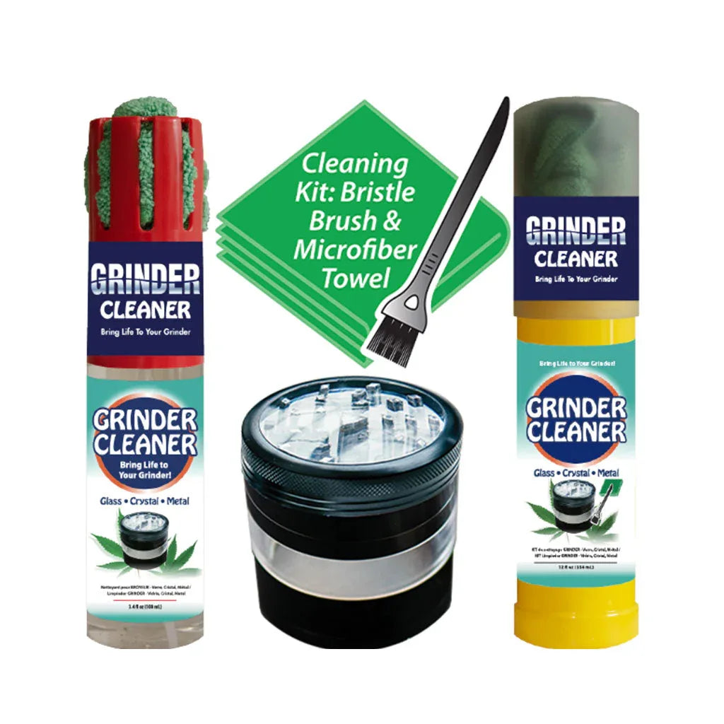Repel-Aide Bong Life Grinder Cleaner Kit | 12oz with Brush, Towel & Cap - We The People 