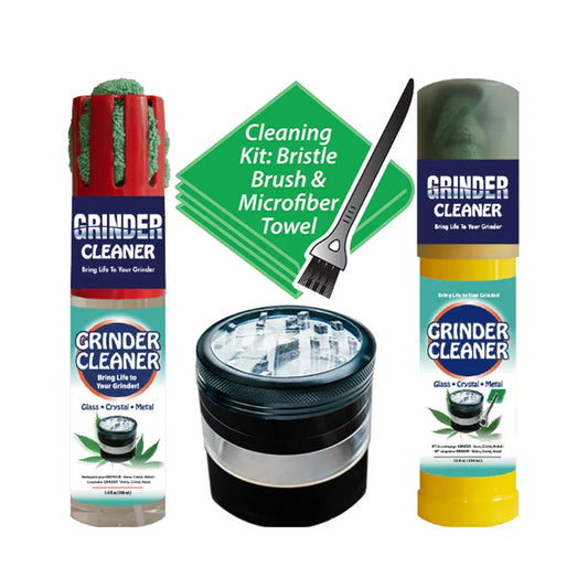Repel-Aide Bong Life Grinder Cleaner Kit | 12oz with Brush, Towel & Cap - We The People 