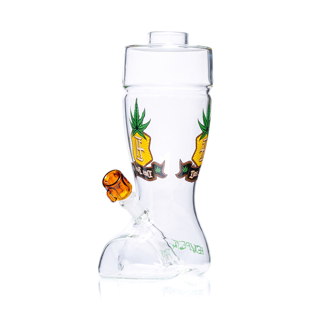 HEMPER Das Boot XL Bong | 10" Glass Water Pipe with Beer Boot Design