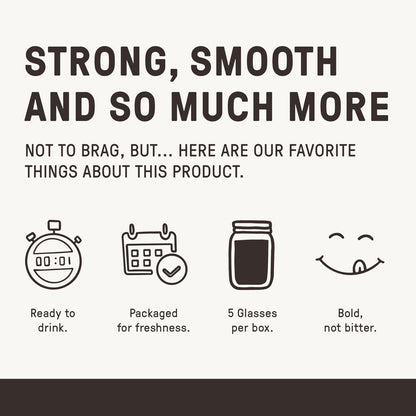 Wandering Bear Black Cold Brew Coffee - Case of 6 (32oz Boxes)