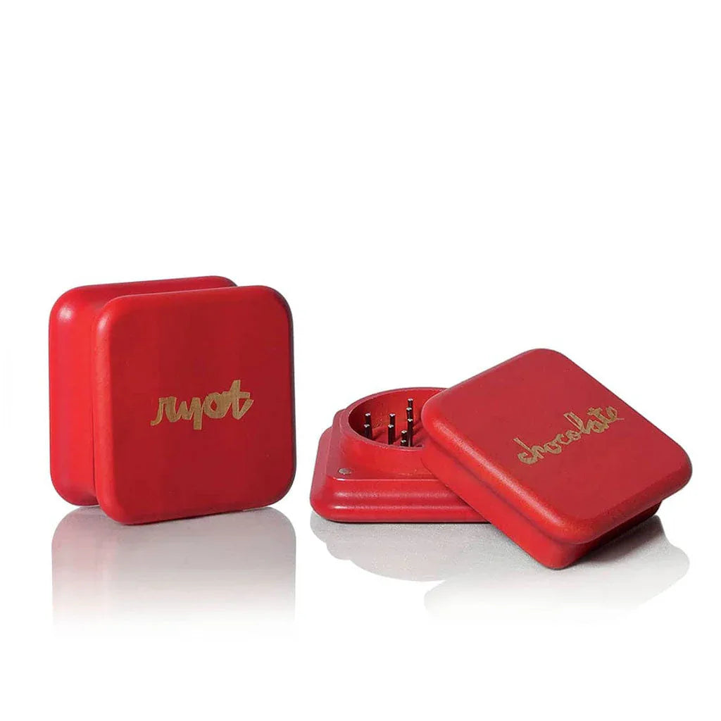 CHOCOLATE X RYOT 2PC Red Maple Grinder | Premium Wood | Collaboration Edition - We The People 