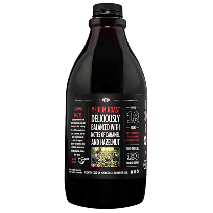 Bizzy Organic Cold Brew Coffee Concentrate Medium Roast - Case of 6 (48oz)