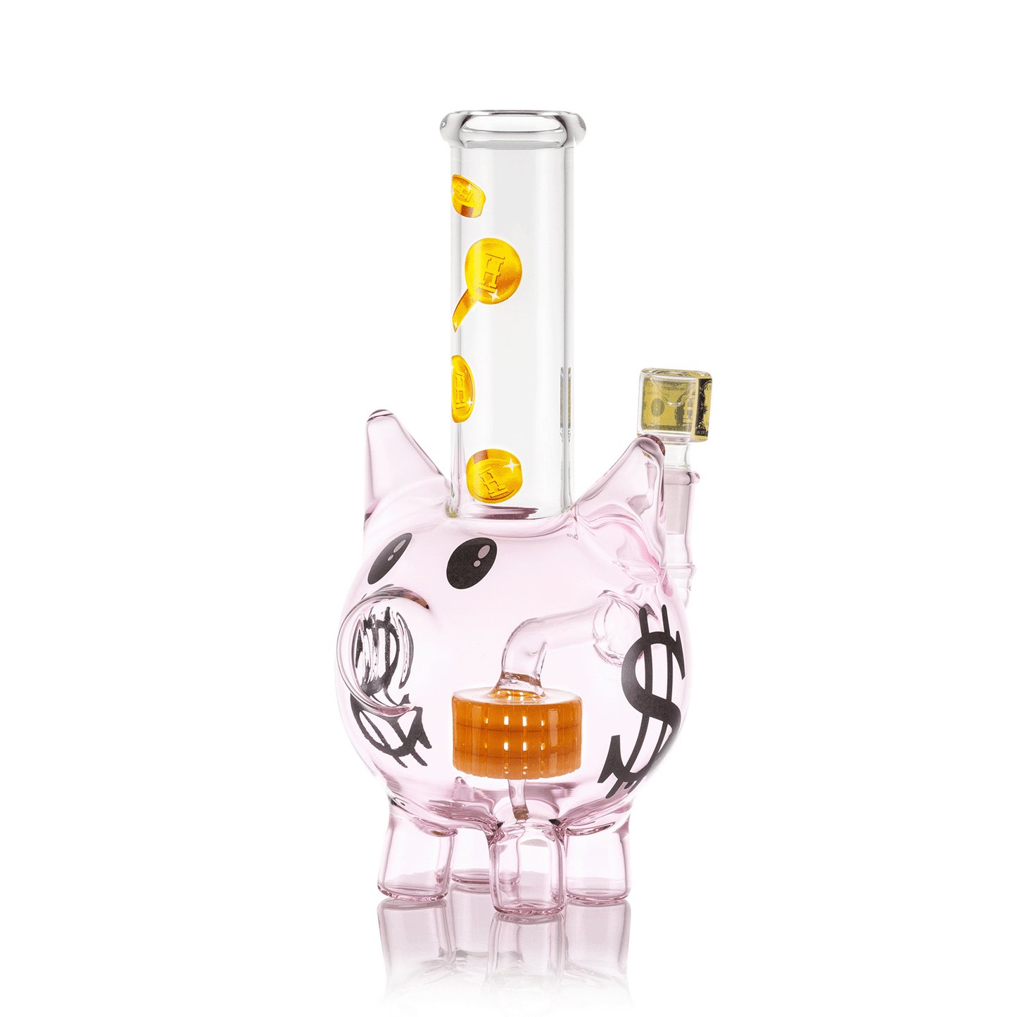 HEMPER Piggy Bank XL Bong | 9.5" Glass Water Pipe | Novelty Savings Design