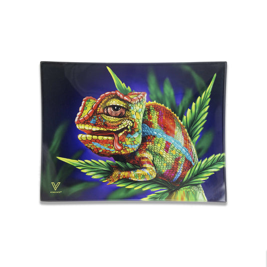 Glass Rolling Tray - Eye Design 5.5x7.5