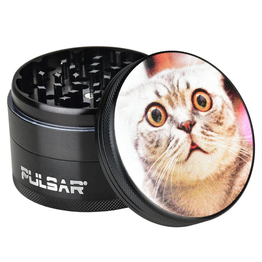 Pulsar Metal Grinder | Whimsical Stoned Cat - We The People 