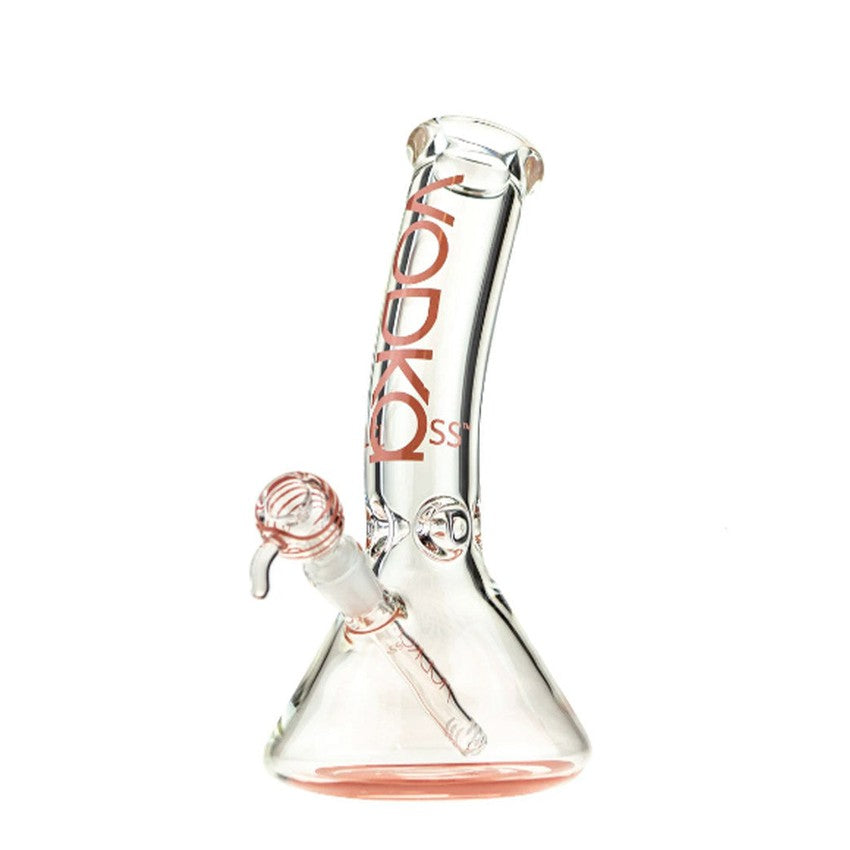 12" Vodka Glass Bent Neck Water Pipe 9mm - Various Colors - (1 Count)-2