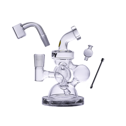 Goody Glass Atom Mini Dab Rig | 4-Piece Kit