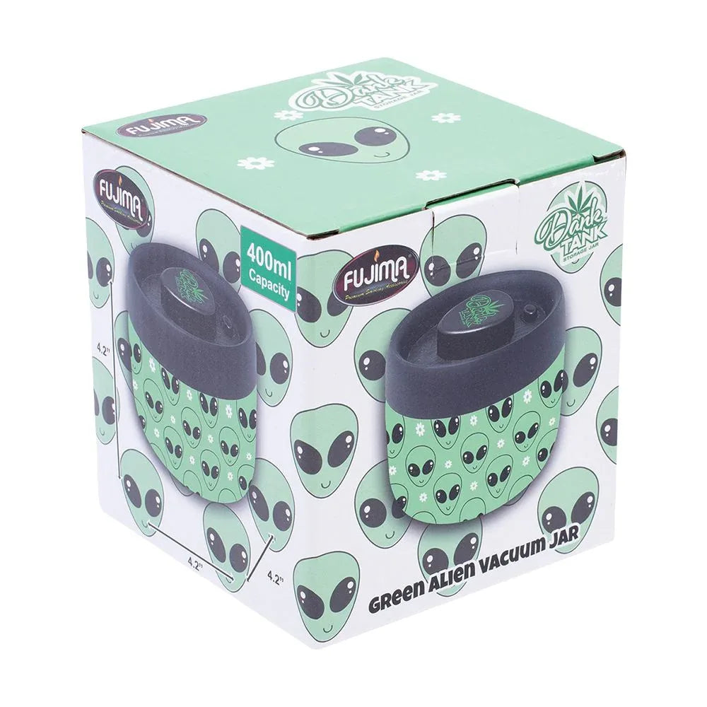Fujima Dank Tank Vacuum Glass Jar - 4.2" / Green Alien - We The People 
