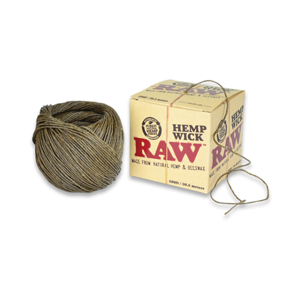 RAW Hemp Wick | Natural Beeswax Hemp Wick for Clean Lighting