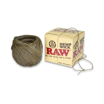 RAW Hemp Wick | Natural Beeswax Hemp Wick for Clean Lighting