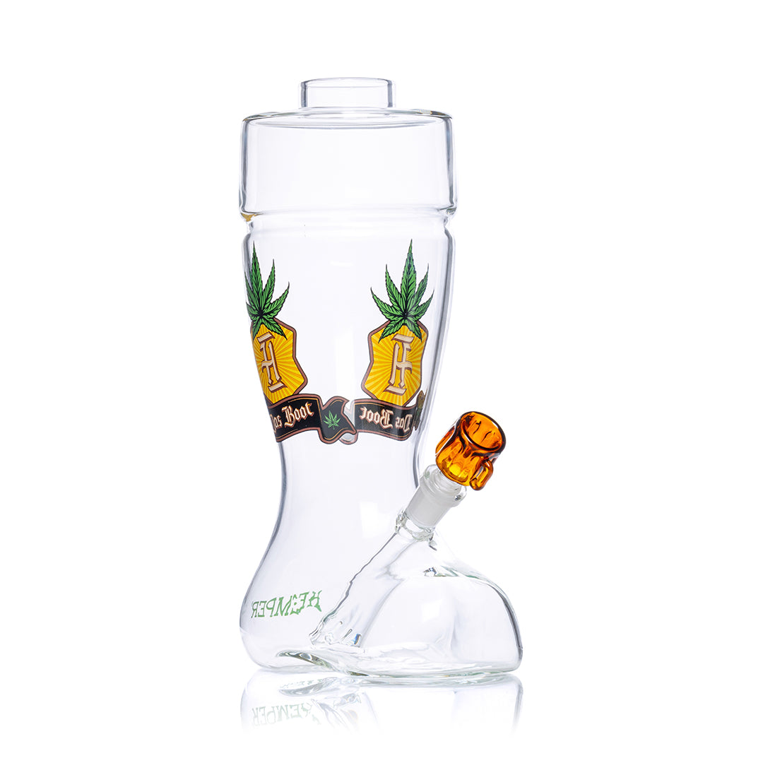 HEMPER Das Boot XL Bong | 10" Glass Water Pipe with Beer Boot Design