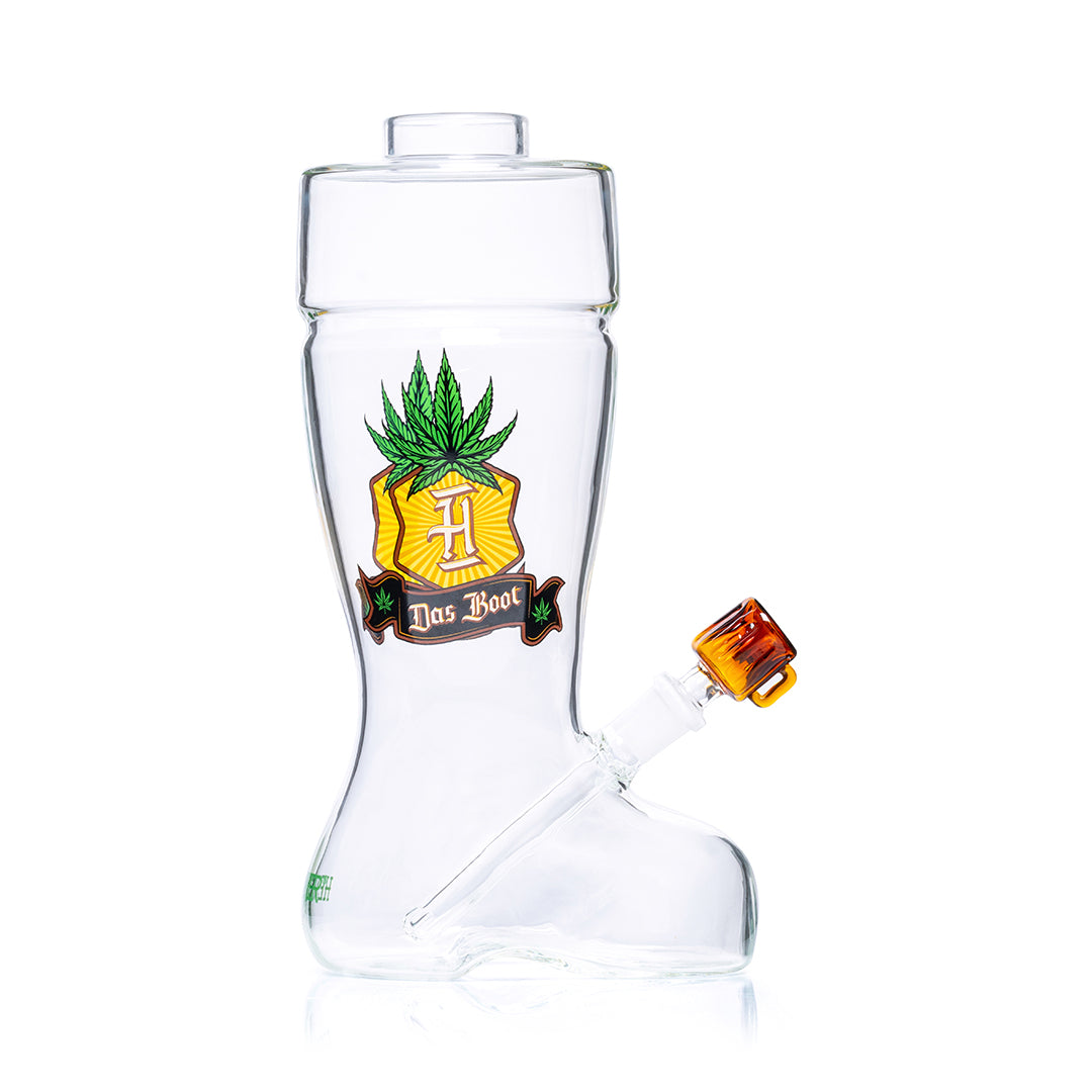 HEMPER Das Boot XL Bong | 10" Glass Water Pipe with Beer Boot Design