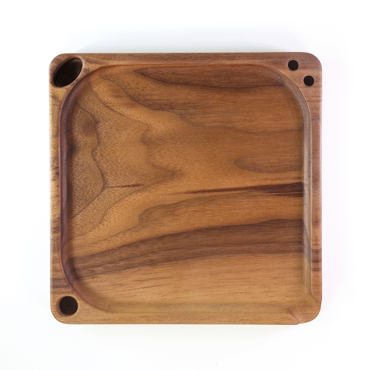 Wooden Rolling Tray - Leaf Design 7x5