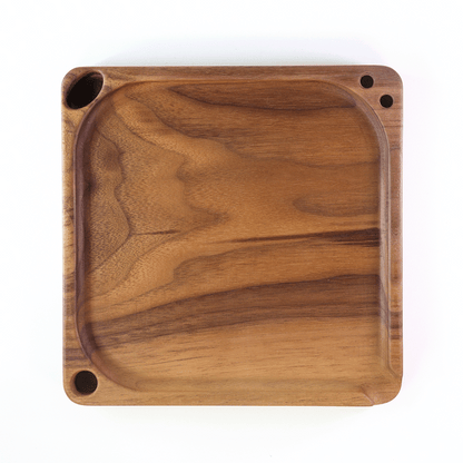 Wooden Rolling Tray - Leaf Design 7x5