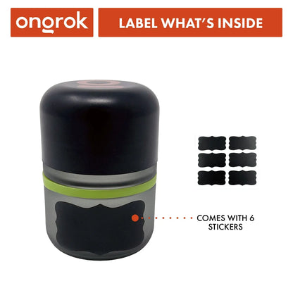 Ongrok 80ml Child Resistant Jar 6 Pack - Airtight Glass Storage - We The People 