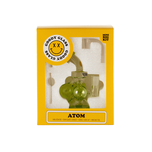 Goody Glass Atom Mini Dab Rig | 4-Piece Kit