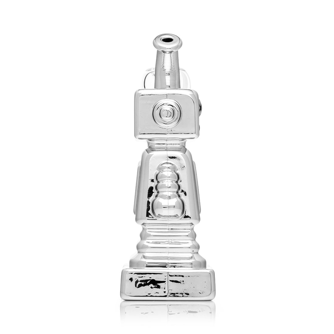 HEMPER Hi-Robot Bong | 5.9" Glass Water Pipe with Retro-Futuristic Design