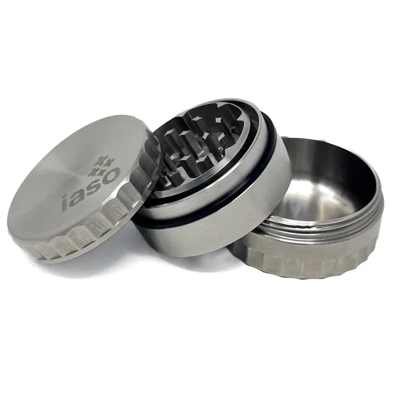 IASO Goods 3-Piece Stainless Steel Herb Grinder | 1.75" Premium Compact Grinder - We The People 
