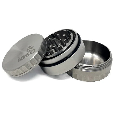 IASO Goods 3-Piece Stainless Steel Herb Grinder | 1.75" Premium Compact Grinder - We The People 