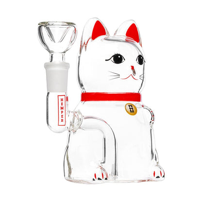 HEMPER Lucky Money Cat Bong | Glass Water Pipe with 14mm Female Joint
