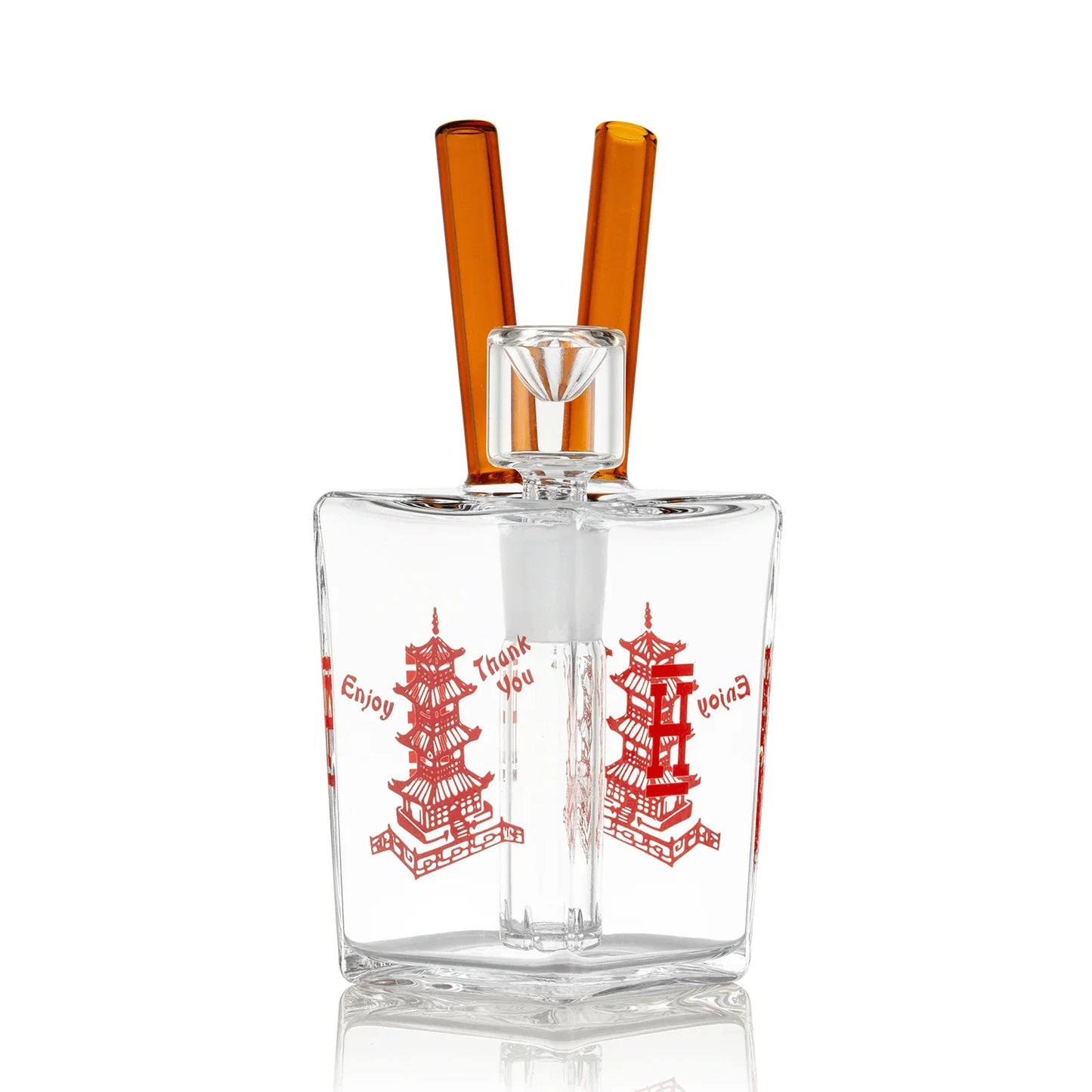 HEMPER Chinese Takeout Bong | 6" Glass Water Pipe | Novelty Design - We The People 