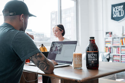 Bizzy Organic Cold Brew Coffee Concentrate Breakfast Blend - Case of 6 (48oz)