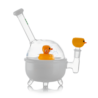 HEMPER Ducky XL Bong | 8" Glass Water Pipe | Rubber Duck Design