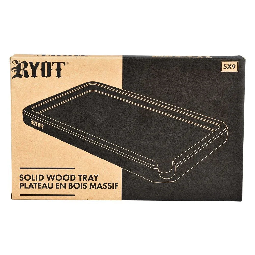 RYOT Walnut Wood Rolling Tray | 5" x 9" Premium Wooden Tray - We The People 