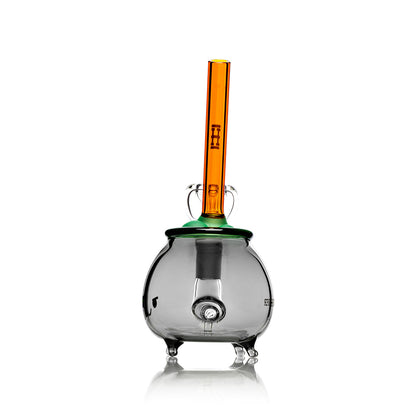 HEMPER Cauldron Bong | 6" Glass Water Pipe with Witchy Design