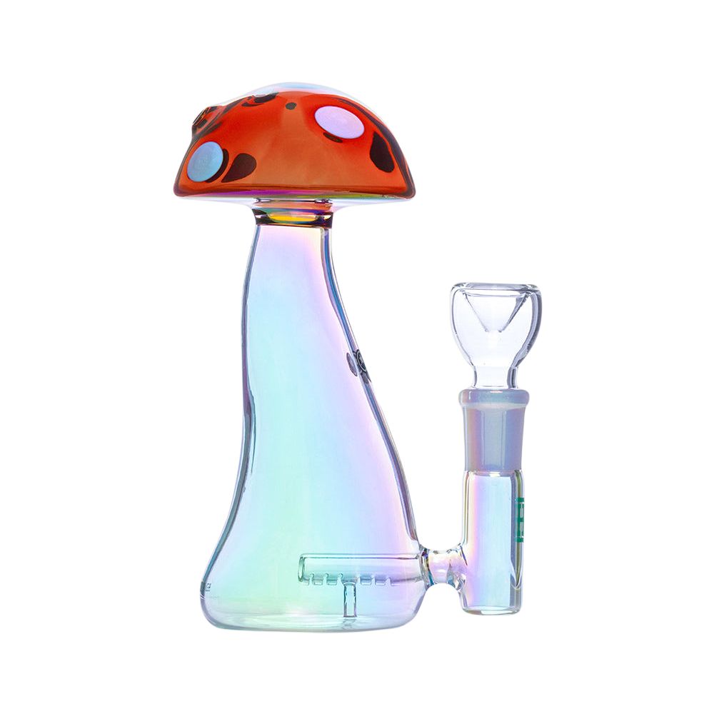 HEMPER Trippy Shroom Bong | 5.75" Glass Water Pipe with 14mm Female Joint