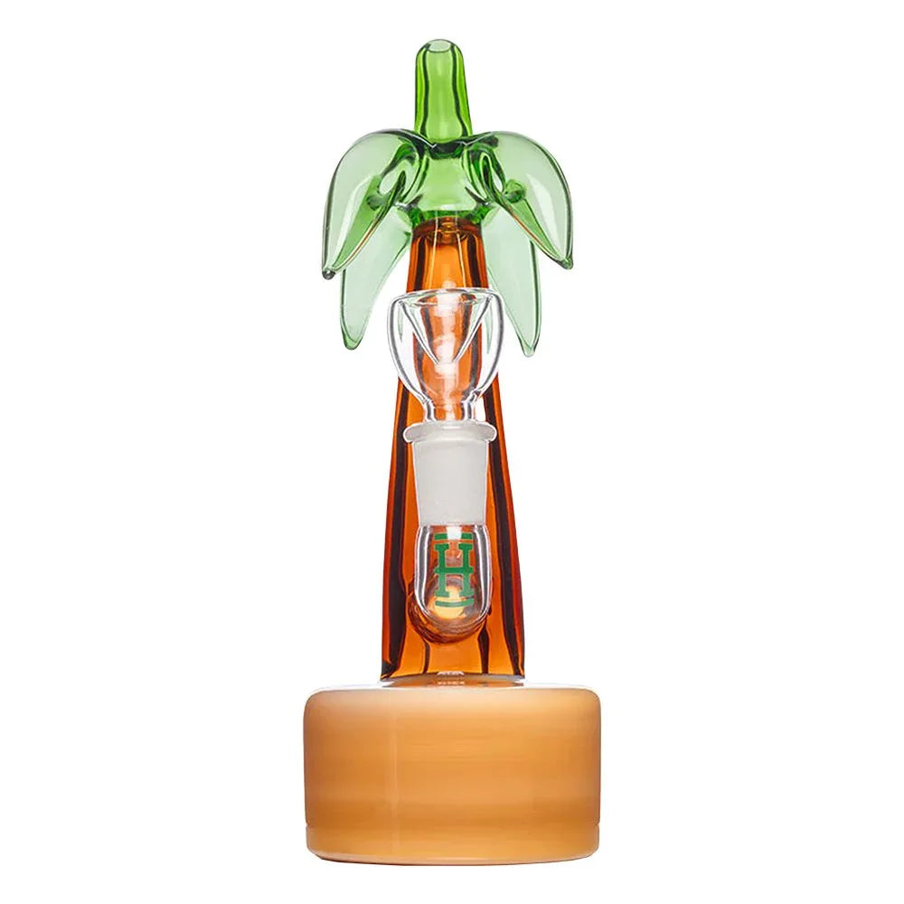 HEMPER Beach Box Palm Tree Water Pipe | 7" Glass Bong | Tropical Design - We The People 
